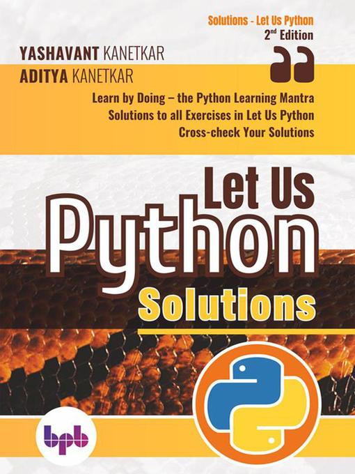 Cover image for Let Us Python Solutions